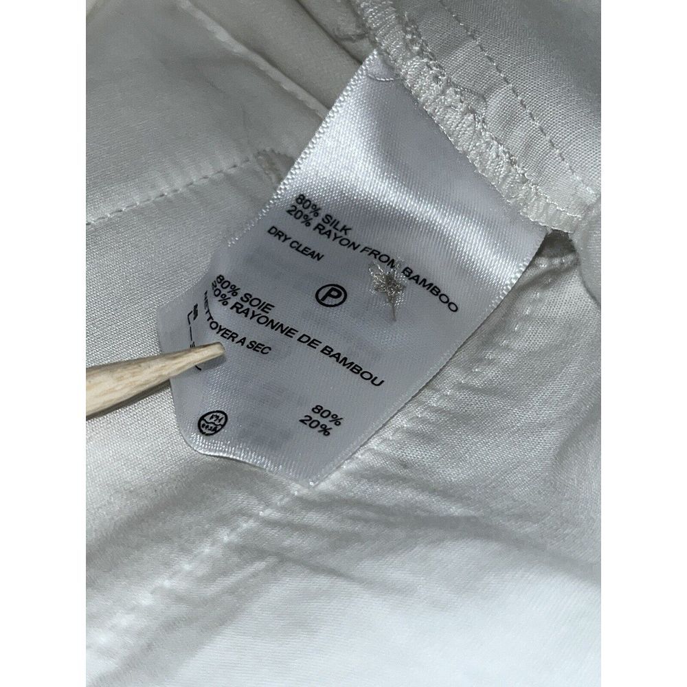 Tommy Bahama Relaxed Silk Pants 35x30 Cream Slash Pockets - Picture 6 of 14